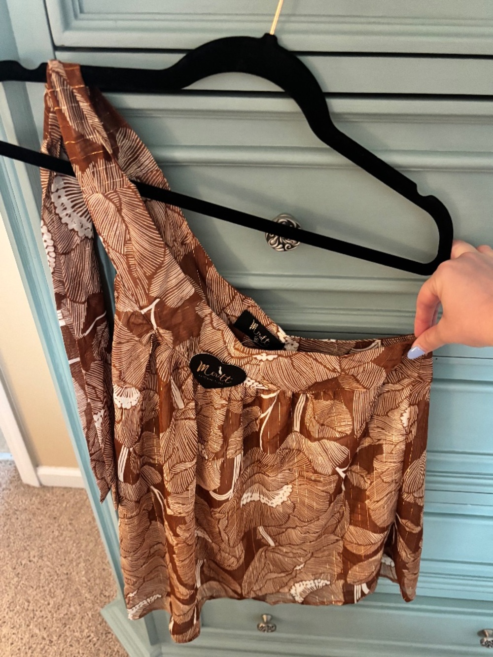 Impressions Boutique One Shoulder Top